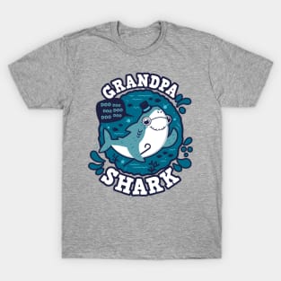 Grandpa Shark (trace) T-Shirt